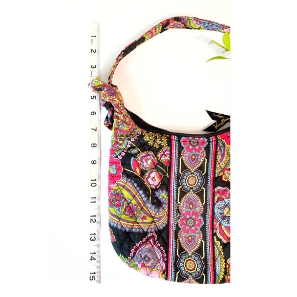 Vera Bradley Mini Black Multi Color Handbag - Picture 7 of 8